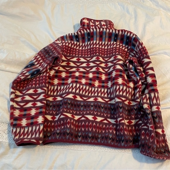 Patagonia SMALL Synchilla Snap T Fleece Pullover Kuta Klash Jacket Tribal rare - Picture 5 of 8